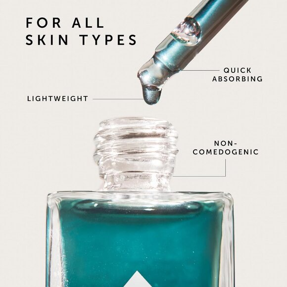 HERBIVORE Lapis Balancing Facial Oil with Blue Tansy + Squalane, Safe for Acne-P - Picture 3 of 4